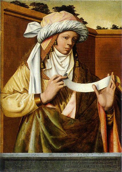 Ludger tom Ring the Younger Samian Sibyl Spain oil painting art